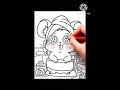 Cute Animal Coloring Page | Relaxing Kawaii Coloring Book Video