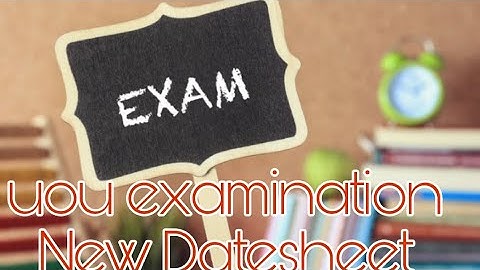 uou Exmination datesheet 2021| uou exam datesheet | Final year datesheet 2021 | B.A, B.Sc, B.Com