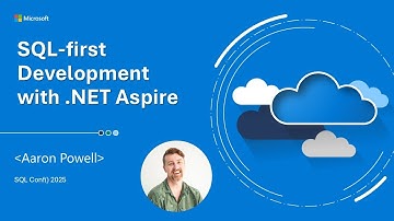 SQL-first development with .NET Aspire