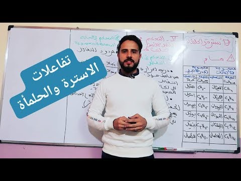 الدرس 6 في الكيمياء تفاعلات الأسترة و الحلمأة بالدااارجة