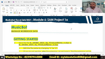 Illustrated Excel 365/2021 | Module 6: SAM Project 1a | MusicBot || IL_EX365_2021_6a
