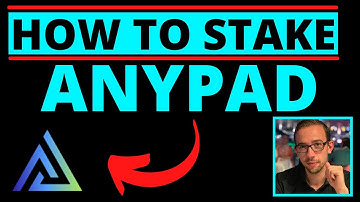 HOW TO STAKE YOUR TOKENS ON ANYPAD