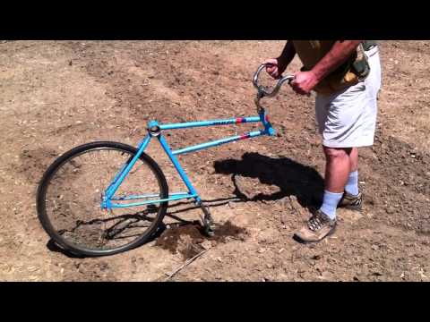 Bicycle Garden Plow home made