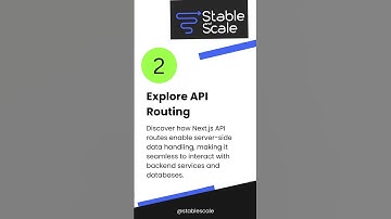 Tip of the Day | Next.JS Beginners | Stable & Scale