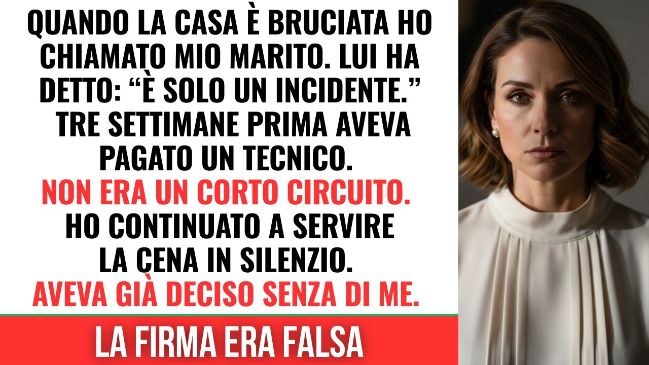 La casa è bruciata di notte… ma quando ho trovato quella ricevuta ho capito tutto