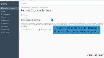 How to Encrypt a Database Password in a Plesk Backup   BonoHost