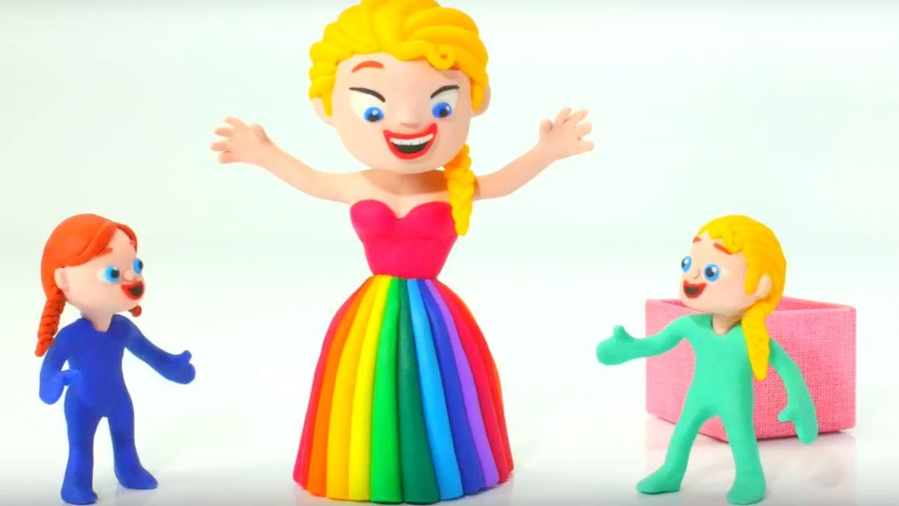 FROZEN ELSA NEW DRESS ❤ Hulk & Superhero Babies Play Doh Cartoons & Stop  Motion Movies For Kids - YouTube