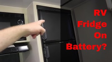 Can an RV fridge run off battery? | The Savvy Campers