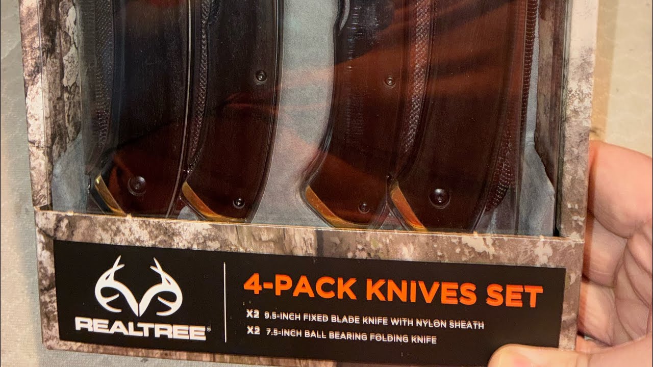 REALTREE 4pc Knife Set