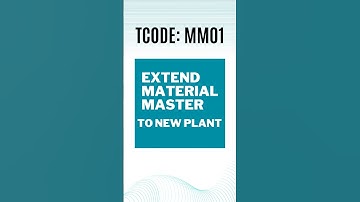 SAP QM | Extend Material Master | TCODE:MM01 #shorts #sappp #sapqm #youtubeshorts