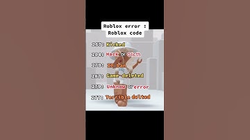 Roblox Error Codes #shorts #trending