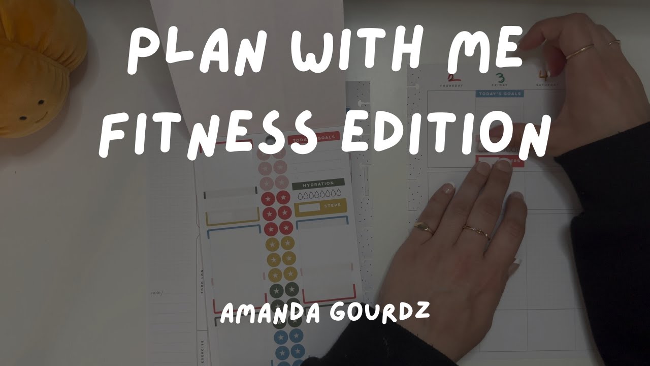 Plan With Me April 2 May 5 Happy Planner Fitness Edition YouTube