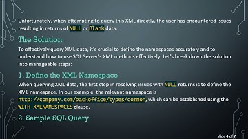 Efficiently Query XML Data from SQL Server Using Schema Collections