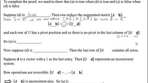 Linear Algebra Section 1.4 Video