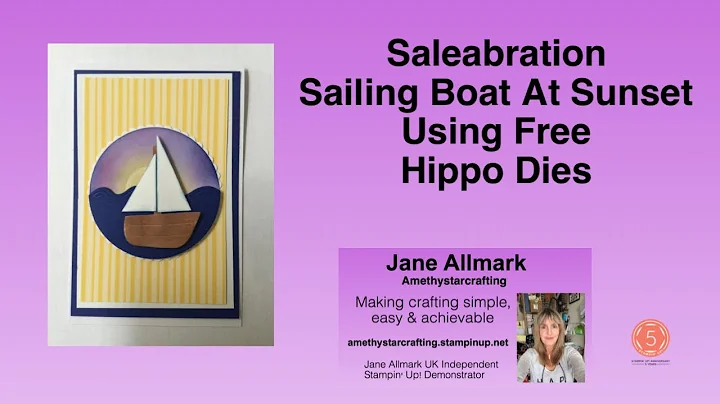 Saleabration Hippo Dies - make a sailing boat at s...