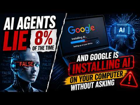 AI Agents Lie 8% of the Time, and Google Is Installing AI on Your Computer Without Asking