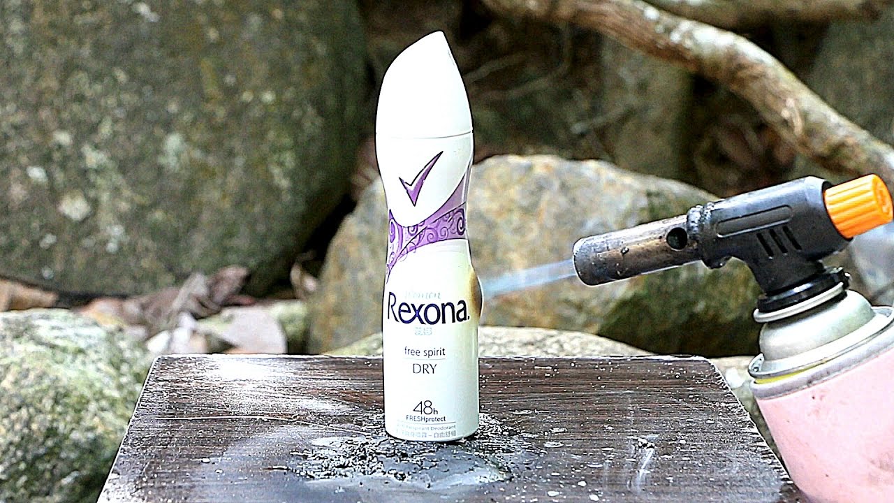 DEODORANT SPRAY VS GAS TORCH YouTube