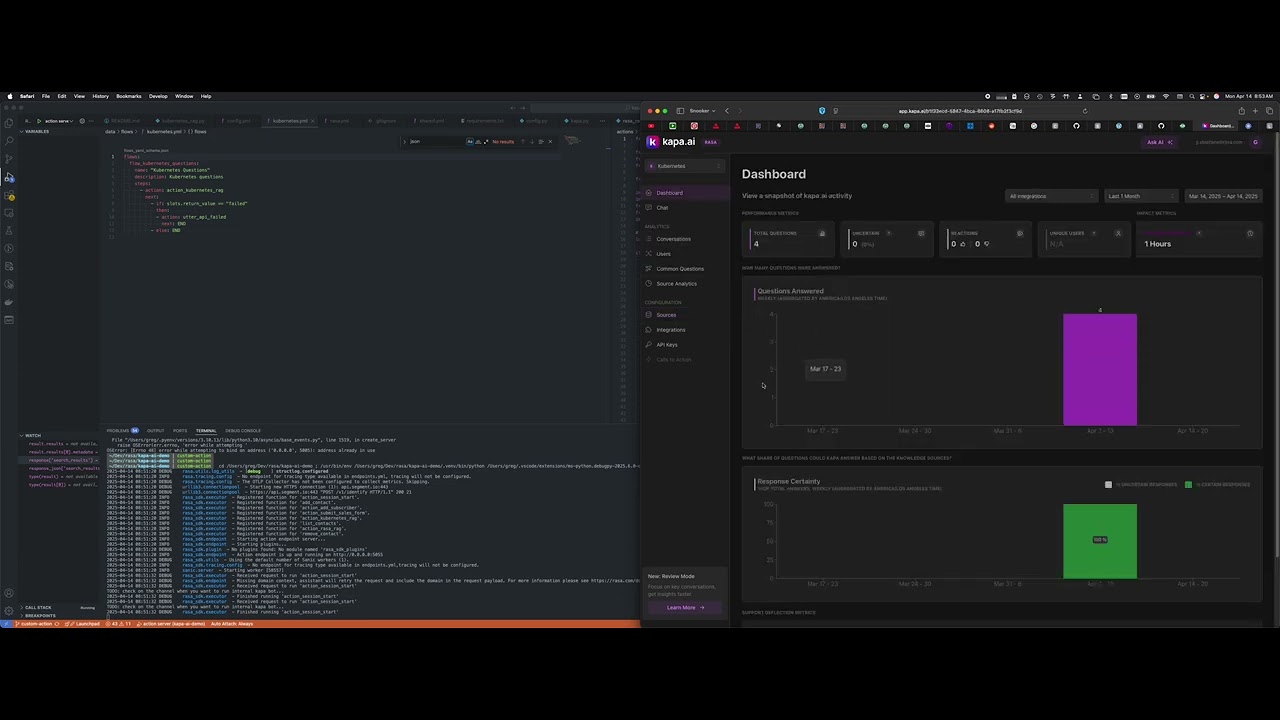 Rasa Bot with two Kapa RAG's