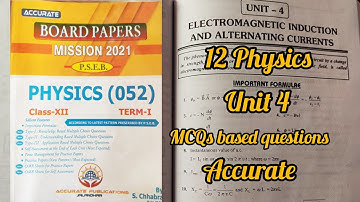 12Physics Unit4 MCQs based questions from Accurate book #accurate #physics #MCQs