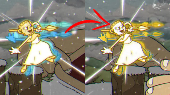 Cuphead DLC - Normal Ms Chalice vs Golden Ms Chalice Super Art Comparison