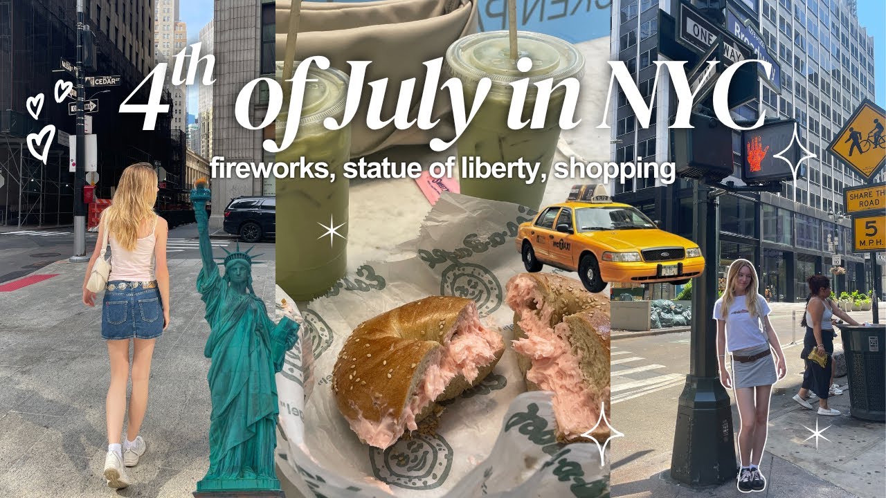 NYC during 4th of July weekend || shopping in soho, bagels, statue of liberty