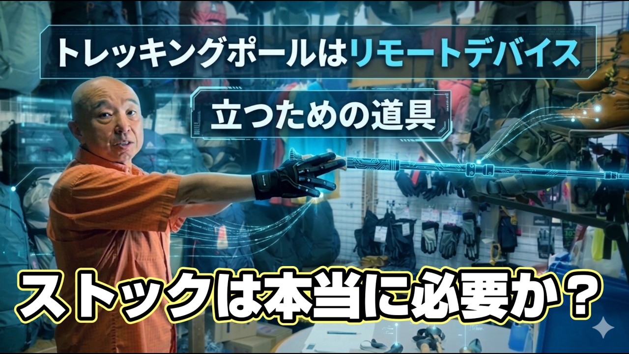 ストック(トレッキングポール)は筋力&体力、バランス感覚に自信の無い方に持っていただきたい山道具です 登山、ハイキング お悩み解決アドバイザー GankoDad アドスポーツ