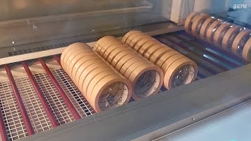 Manual operation accordion type masking tape wrapping machine