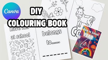 Create Colouring Pages for a Colouring book in Canva: Step-by-Step Beginner Tutorial