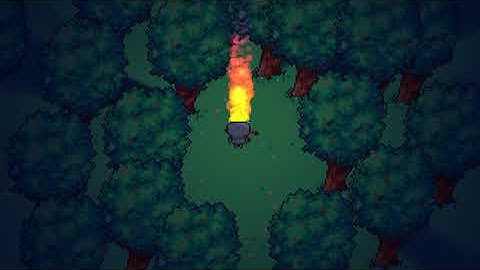 smalll camp fire using godot particle system.