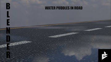 How to Make Realistic Water Puddles on Roads in Blender | Easy Tutorial