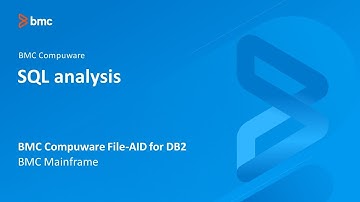BMC Compuware File-AID for Db2 - SQL analysis