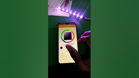 Millions Colors in led strip using flutter and IoT | IoT projects | pawan Meena engineer29 | ws2812s