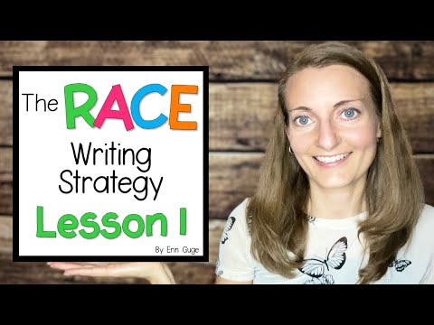 RACE Writing Strategy Lesson 1: Practice R and A Orally