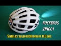 Šalmas su integruotu prožektoriu ir LED apšvietimu ROCKBROS ZN1001