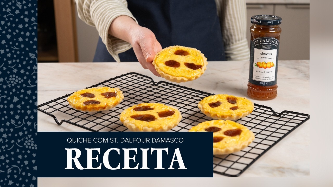 Quiche com St. Dalfour Damasco