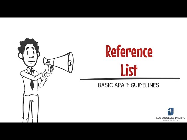 Basic APA 7 Guidelines | Reference List class=