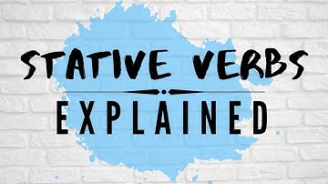 Statieve werkwoorden uitgelegd