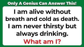 ONLY A GENIUS CAN ANSWER THESE 10 TRICKY RIDDLES | Riddles Quiz With Answers #57