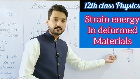 Strain energy in deformed materials | in Urdu/Hindi | 12th class physics | physics ka safar