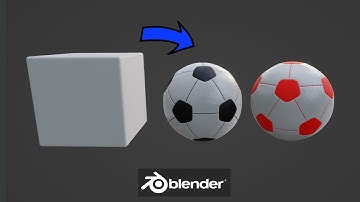 Create a Soccer Ball in Blender in 1 Minute ( lazy tutorial )
