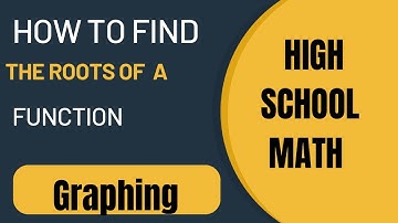Graphing Features of Functions. Finding The Roots