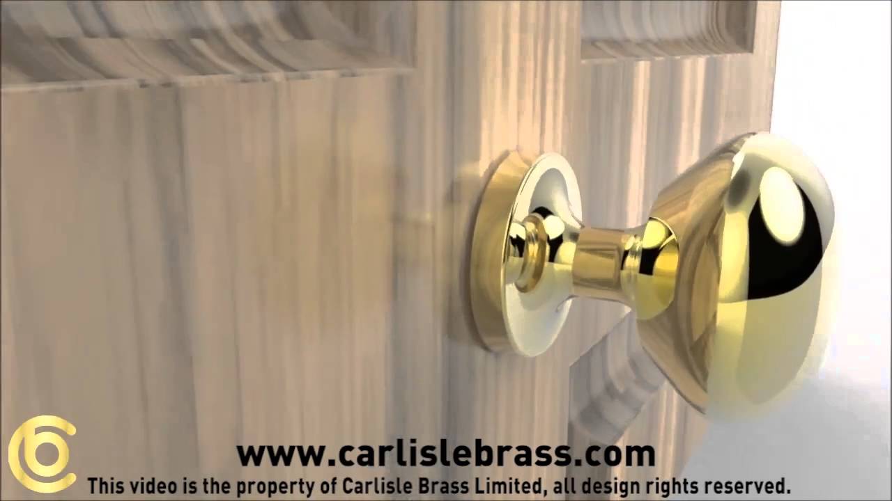 Centre Door Knob Fitting Instructions Youtube