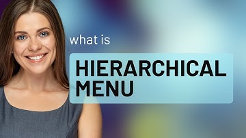 Hierarchical menu | definition of HIERARCHICAL MENU