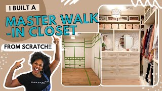 DIY Master Closet | Installing Built Ins (Part 2)