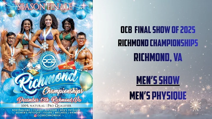 OCB RICHMOND CHAMPIONSHIPS, MENS PHYSIQUE - December 13, 2025