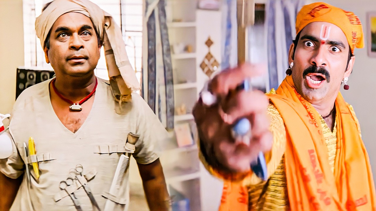 तू लोगों का आधा सर मुंडवा ले, मैं पूरा कर दूँगा | Brahmanandam and Ravi Teja Comedy | Pratighat