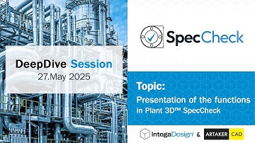 AutoCAD Plant 3D plugin SpecCheck by IntegaDesign_english version