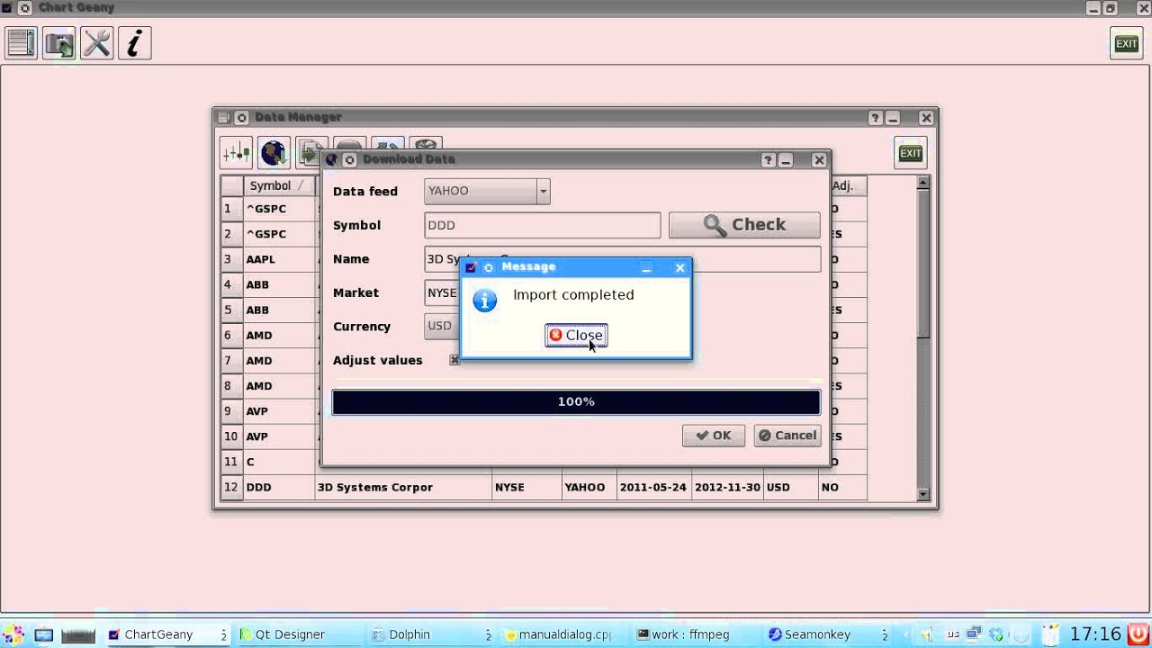 chart geany version 1 download data button youtube chart geany