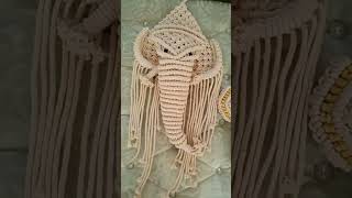 Diy Ganesh wall hanging 🐘|| macrame animals #shorts #youtubeshorts
