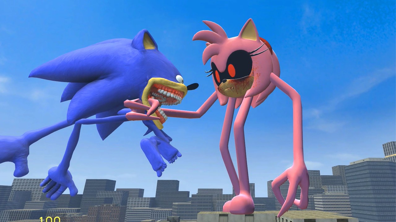 NEW NIGHTMARE AMY ROSE SMILEY'S VS ALL SHIN SONIC TAPES AND SONIC KNUCKLES SMILEY IN GARRY'S MOD!